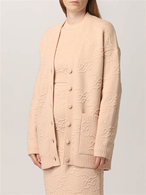 fendi cardigan pink|fendi cashmere cardigan.